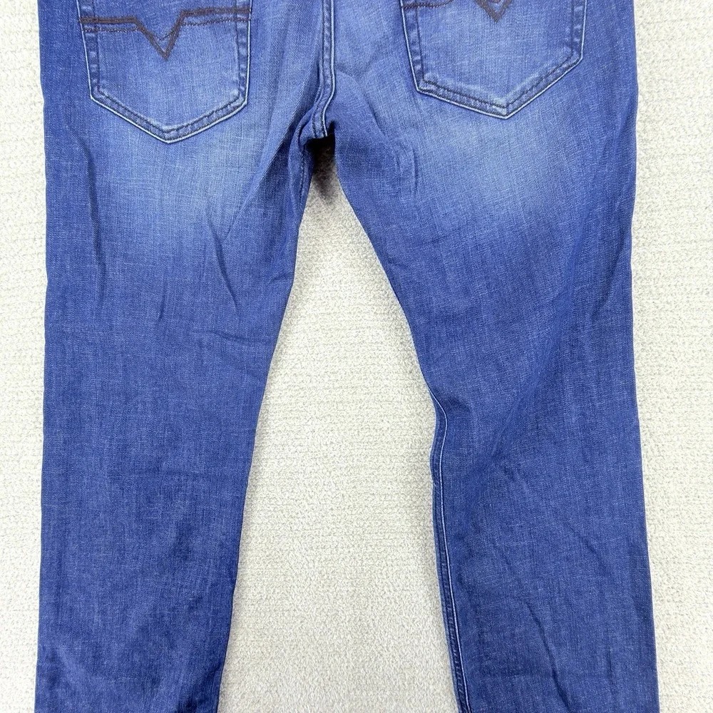 Diesel Safado-R Jeans Mens 30x32 Blue Slim Straight Stretch Medium Wash FLAW